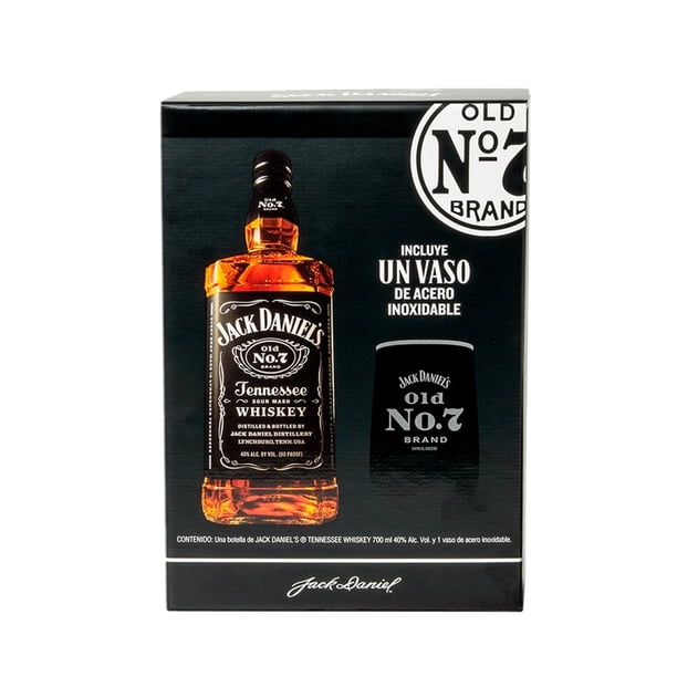 Whisky Jack Daniel's Tennessee Whiskey 700ml más vaso | Walmart en