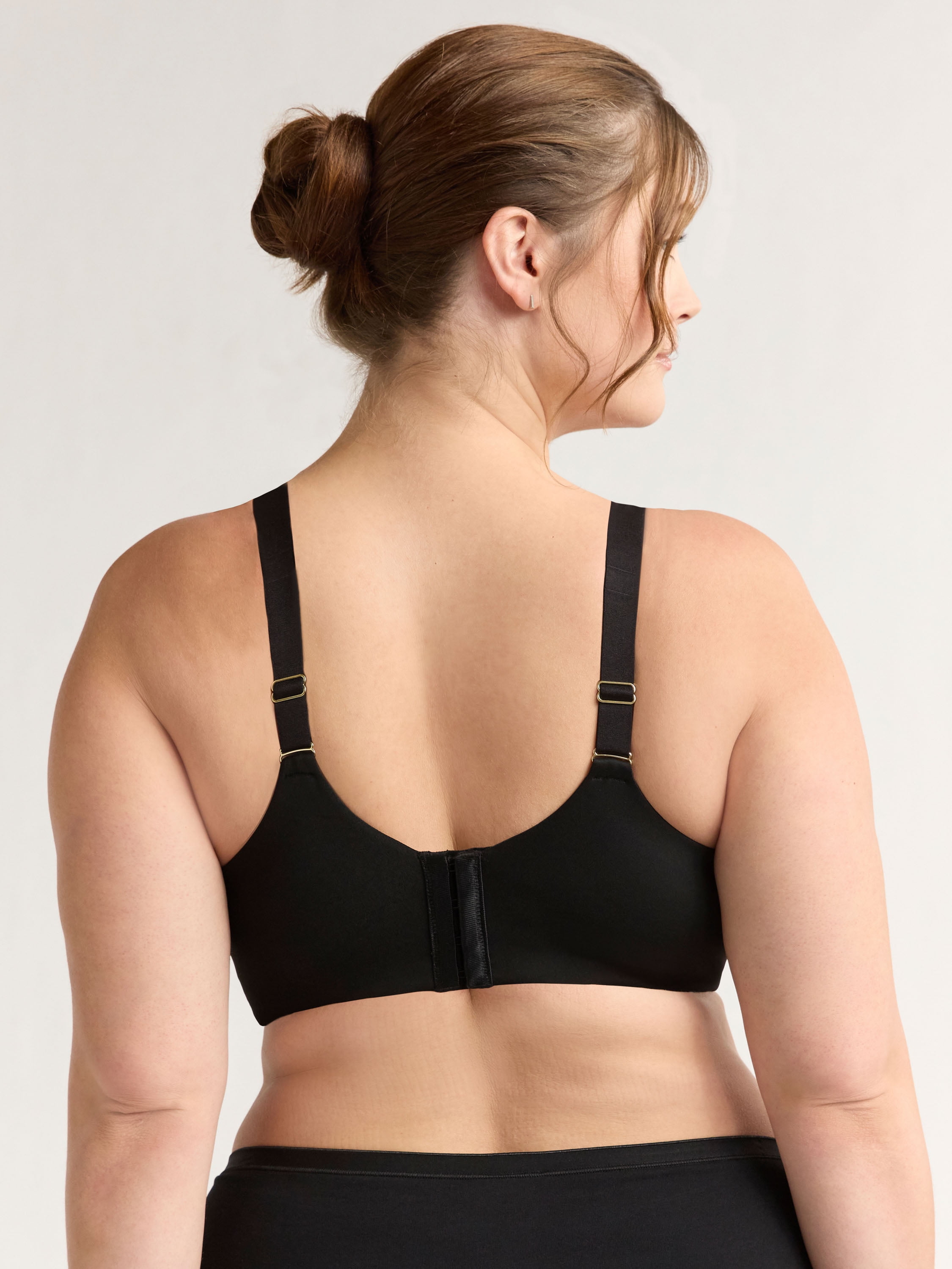 Joyspun Women's & Women's Plus Brushed Micro Wireless Bra, Sizes 38DD-46DDD