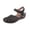 Black #005, variant on Women's Wedge Heels Ankle Strap Low Summer Sandals Closed Toe Hollow Out Wedges Sandal Hollow Out Strap Comfy Outdoor Beach Athletic Shoes 37