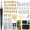thumbnail image 1 of Juego de arder de madera, juego profesional de bolígrafo para quemar madera, pirografía de 110 piezas kaili Sencillez, 1 of 2