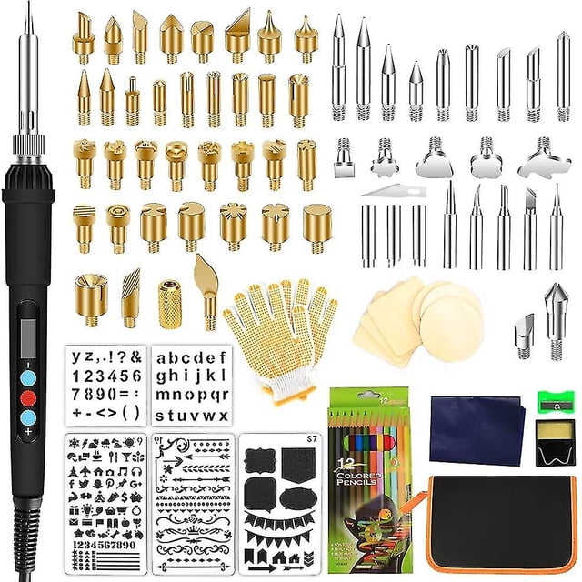 Juego de arder de madera, juego profesional de bolígrafo para quemar madera, pirografía de 110 piezas kaili Sencillez