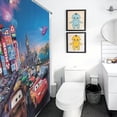 thumbnail image 5 of Theme Bathroom Shower Curtain Home Decor,Bath Curtains Durable Waterproof Bath Curtain , Adluts Girls Boys Bathroom Decor House Gifts 46.85x70.87Inch（119×180cm）, 5 of 6
