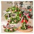 thumbnail image 4 of Christmas Decoration Garland Scene Layout Christmas Tree Decorations Rattan Ring Pendant Door Hanging Twist Stick, 4 of 4