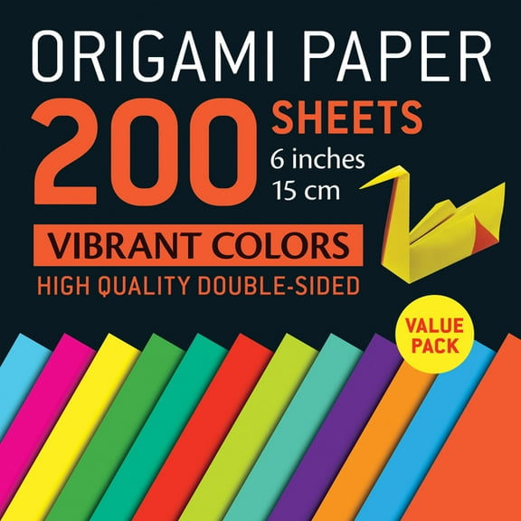 Origami Paper 200 Sheets Vibrant Colors 6 (15 CM) (Other)
