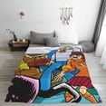 thumbnail image 2 of Lsque Scooby-Doo Pattern Fuzzy Fleece Throw Blanket Extra Large,Super Soft,Fluffy and Warm Blankets for Couch,Bed,All Season Use (40"x30"), 2 of 7