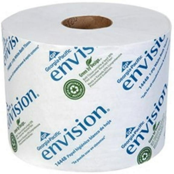 Georgia Pacific GPC 1-Ply High Capacity Standard Bathroom Tissue, White