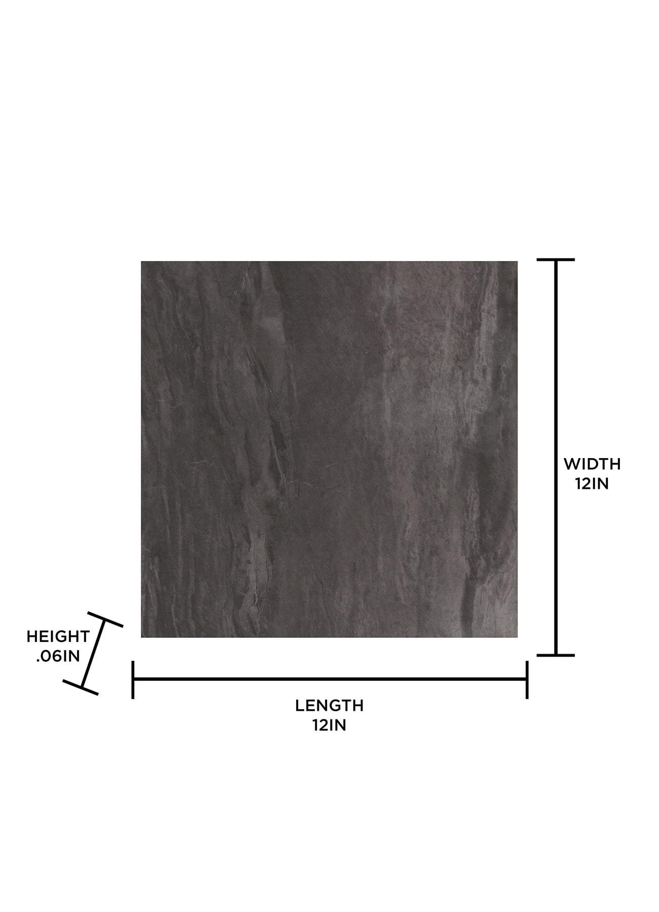 FloorPops Virgin Vinyl Black FP3328 Raven Peel & Stick Floor Tiles