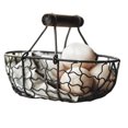 thumbnail image 3 of MasteelfCA 2pcs Basket With Wooden Handle Retro Storage Basket Kitchen Fruit Vegetable Basket, 3 of 7