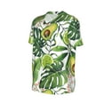 thumbnail image 2 of Balery Watercolor Green Tropical Baseball Jersey for Men Casual Button Down Shirts Short Sleeve Active Team Sports Uniform-Medium, 2 of 9