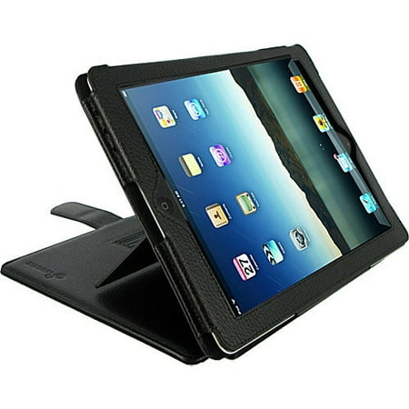 rooCASE Convertible Leather Folio Case for iPad 2