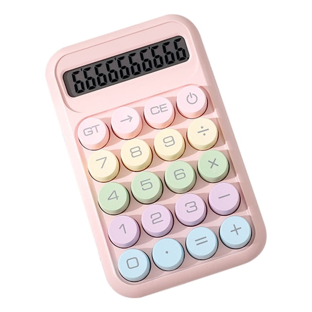 Basic Standard Calculators Mini Digital Desktop Calculator With 8-Digit LCD Display- Calculator Pocket Size For Home School For Kids
