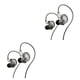 thumbnail image 4 of Injueey Auriculares con cable en la oreja Auriculares dinámicos de 3,5 mm Auriculares estéreo para correr Caminar Auriculares Teléfono Gris Regular 2Conjunto, 4 of 6