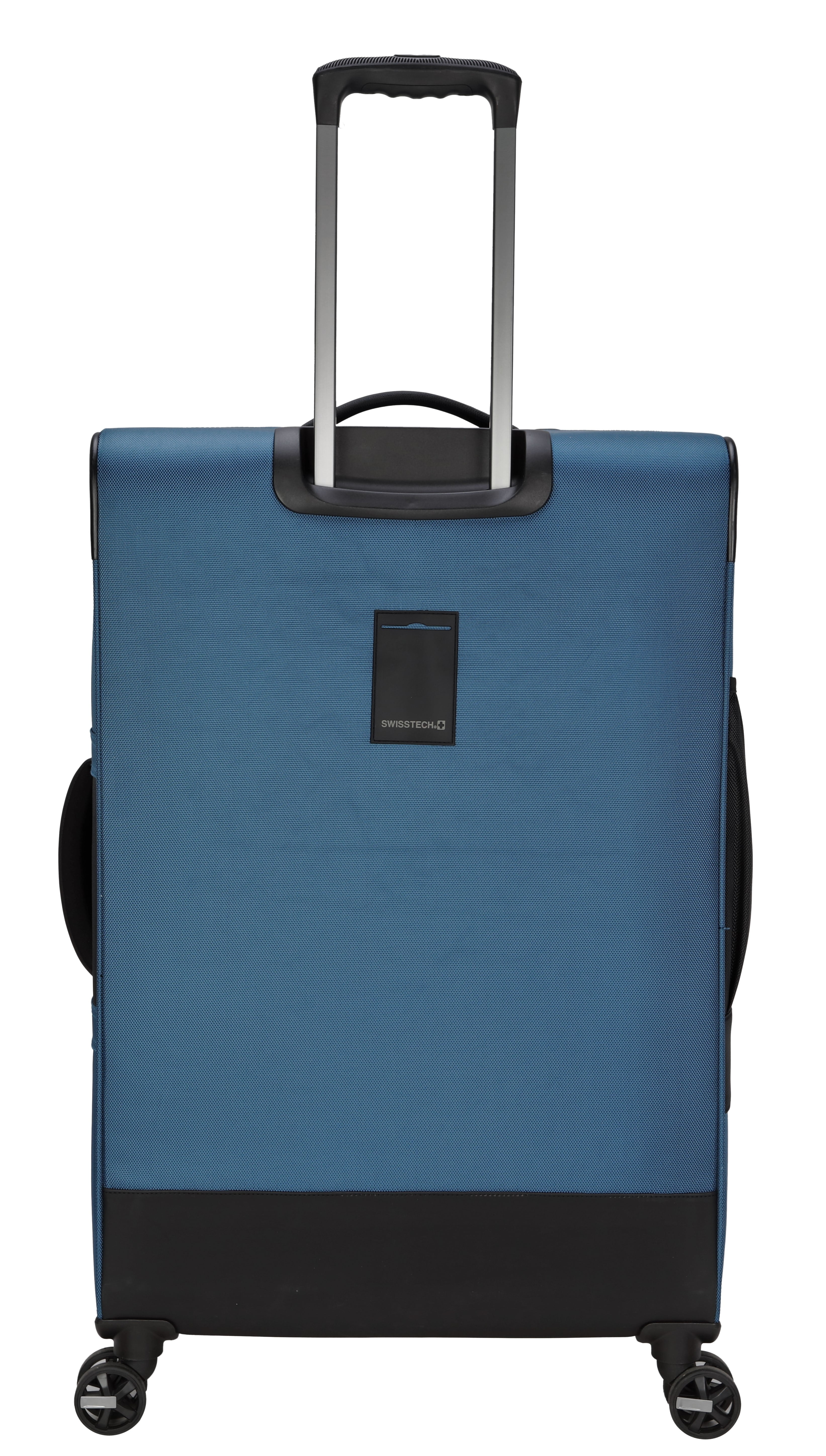 Swiss Tech 28in Softside Checked Luggage with 8-Wheel Spinner, Blue