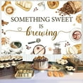 thumbnail image 2 of Coffee Baby Shower Decoration Backdrop, Something Sweet is Brewing Backdrop Banner Photography Props Brunch Tea Baby Shower Decorations for Coffee Theme Baby Shower Gender Reveal Party, 2 of 6