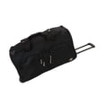 thumbnail image 1 of Bolsa de lona Rockland Rolling Black de 40 litros con ruedas y bolsillos, 1 of 3
