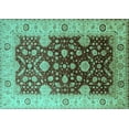 thumbnail image 1 of Ahgly Company Indoor Rectangle Oriental Turquoise Blue Traditional Area Rugs, 3' x 5', 1 of 4