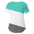 thumbnail image 6 of Gytharion Breastfeeding Pregnancy T-shirts for Women Crewneck Short Sleeve Maternity Blouse Color-bloking Comfortable Nursing Tops, 6 of 6