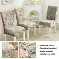 thumbnail image 4 of Vintage Butterfly Bloom Country Dining Chair Covers 4 Pack Washable Polyester Stretch Slipcovers Removable Seat Protector for Artistic Kitchen, 4 of 6