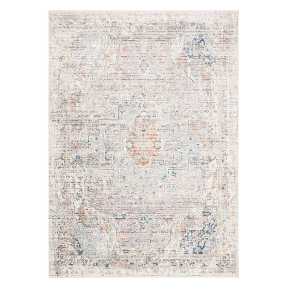 SAFAVIEH Dream Jefferson Abstract Runner Rug, Grey/Multi, 2' x 8'