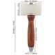 thumbnail image 1 of Mazo para tallar madera en forma de T para cuero y nailon (1 pieza, color madera + blanco), 1 of 4