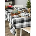 thumbnail image 3 of Black Tri Color Check Tablecloth 60x84", 3 of 3