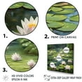 thumbnail image 3 of Designart "Magical Pond With Lily Pads And Lotus" Lotus Floater Framed Wall Decor, 3 of 5