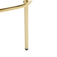 thumbnail image 4 of Christopher Knight Home Luxury Gray Upholstered Barstools, Gold Metal Frame, Set of 2, 4 of 8