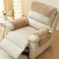 thumbnail image 5 of Zhourta 1PCS Lambskin Sofa Armrest Cover Recliner Armrest Cover With Storage Bag Non-slipes Plushs Sofa Cover Washable Furniture Protector Suitable For Recliners And Sofas, 5 of 6