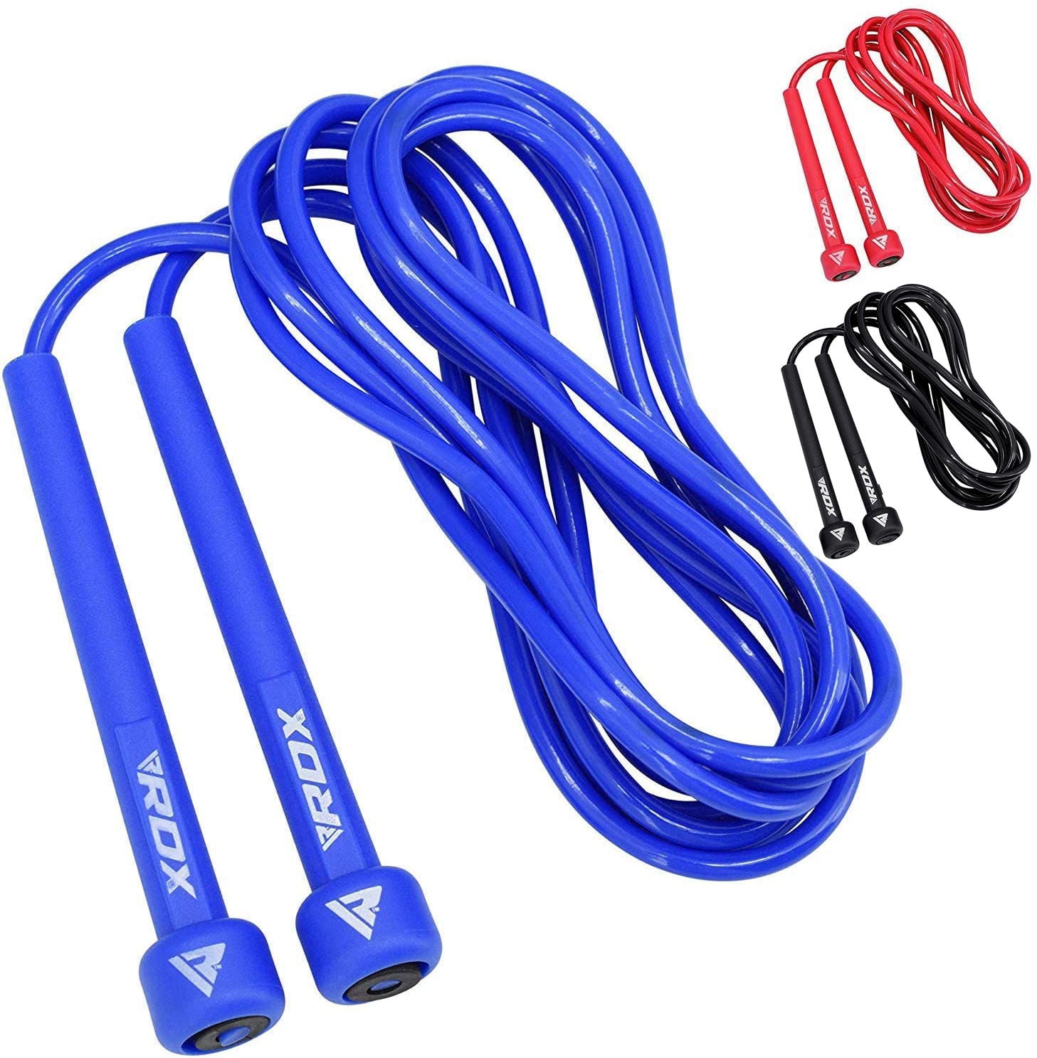 RDX RDX Skipping Rope MMA Boxing Adjustable 10.3FT Fitness HIIT Steel Jump Cables 
