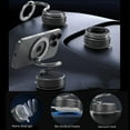 thumbnail image 5 of Upgraded Magnetic Phone Holder-“S” Irregular Metal Vacuum Magnetic Car Phone Stand with Washable Nano Gel Pad Suction Cup Adjustable&Foldable Phone Mount for Car/Gym/Mirror, 5 of 7
