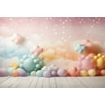 thumbnail image 4 of Photography Background Balloon Clouds Glitter Stars Girls Birthday Party Cake Samsh Decor Backdrop Photo Studio, 4 of 8