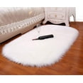thumbnail image 6 of Soft Faux Sheepskin Fur Area Rug, Gold, 19"x31", 6 of 6