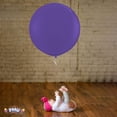 thumbnail image 2 of PMU Premium Latex Balloons - Jumbo Size Balloons for Birthdays, Wedding Parties, Baby Shower, Indoor & Outdoor Party Events & Decoration Supplies - Made in USA, 36 Inch Quartz Purple, Pkg/4, 2 of 6