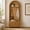 Natural, variant on Howcool 70"H Arched Hall Tree with Storage Bench,Farmhouse Coat Rack with 4 Hooks,Furniture Organizer with Fluted Doors for Entryway Mudroom Hallway,Walnut