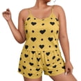 thumbnail image 4 of CQXIDFH Pj Sets for Woman Plus Size Sleeveless Tank and Shorts Pajama Set 2 Piece Soft Nightwear Casual Lounge Home Wear, 4 of 9