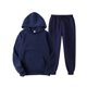thumbnail image 1 of Oucaili Conjunto de chándal de 2 piezas para hombre, conjunto de chándal informal de forro polar para correr y trotar, 1 of 2