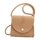 thumbnail image 5 of Bolso bandolera tejido para mujer, bolso de playa bohemio, bolso de hombro para vacaciones Caqui, 5 of 9