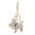 thumbnail image 4 of Llavero de cachorro con diamantes de imitación brillantes, llavero de Metal hecho a mano, innovador, para bolsos, mochilas, regalos colgantes decorativos, 4 of 12
