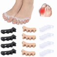thumbnail image 2 of 4-Pack Silicone Bunion Corrector and Toe Spreader for Hallux Valgus Relief, 2 of 4