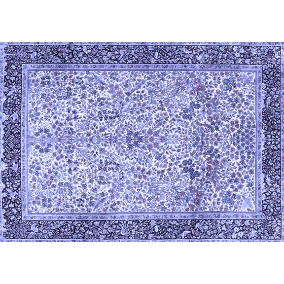 Ahgly Company Indoor Rectangle Persian Blue Traditional Area Rugs, 5' x 7'