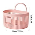 thumbnail image 6 of Multifunctional Hanging Storage Basket – PET Plastic Organizer for Kitchen Bathroom Bedside | Wall-Mounted Basket for Fruits Utensils Toiletries, 6 of 7