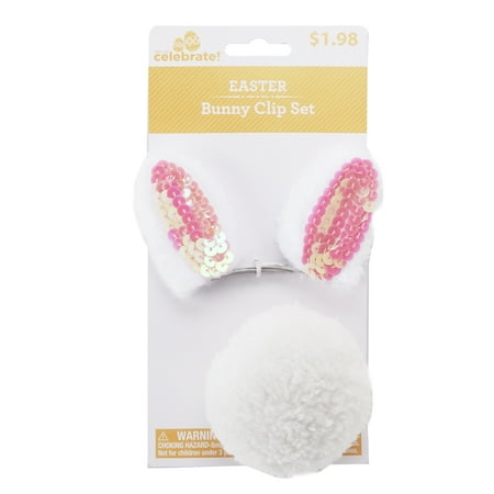 Way To Celebrate Bunny Clip Set