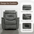 thumbnail image 3 of Spruce & Spring360° Swivel Manual Recliner with Glider Motion for Living Room, Dark Gray, 3 of 12