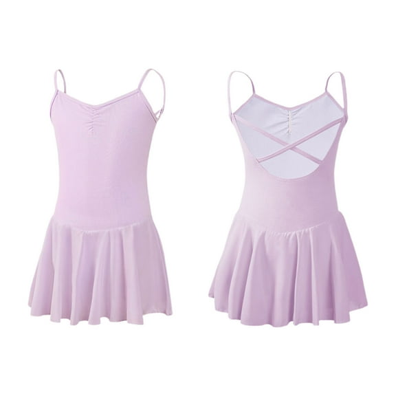 ATOGUTA Girls Dress Summer Kids Skater Twirl A Line Tank Dress for School Casual Holiday Party Size 3T-16, Purple