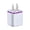Purple, variant on GJX Usb Wall Charger, Usb Charger Block Dual Port Usb Cube Charger Power Adapter Charging Plug Box Brick for Phone 16/15/14/13/12/11/Pro Max/Se/Xs/Xr/X,Android Phones, and More (Silver)