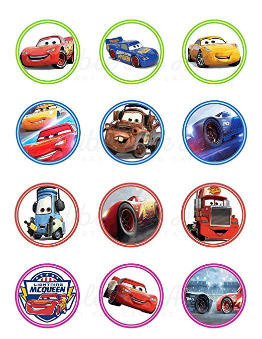 disney cars cupcake rings