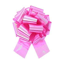 Uxcell Metallic Large Big Pull Bow Gift Wrapping Bows Ribbon for Wedding Car Presents Christmas Colorful Rose Red 24 inch