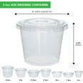 thumbnail image 3 of Clear Plastic Portion cups with  Lid, 5.5 oz 100 Sets Disposable Jello Shot Cups by Galashield, 3 of 8