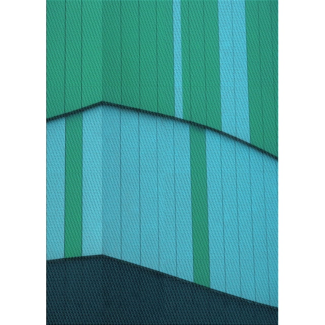 Ahgly Company Tapis Rectangulaire d'Intérieur à Motifs Turquoise Vert Foncé, 2 Pieds x 5 Pieds