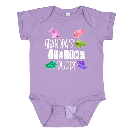 

Inktastic Grandpa s Fishing Buddy with Colorful Fish Gift Baby Boy or Baby Girl Bodysuit